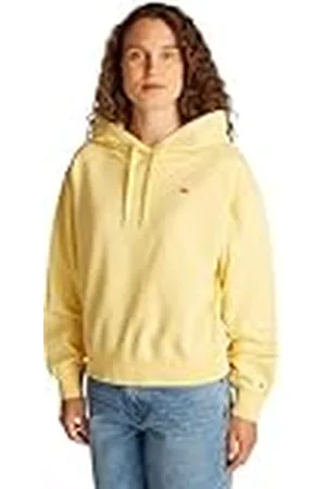 Tommy Hilfiger Dames REG CONTRAST VLAG HOODIE WW0WW45979, Geel, XL, , XL