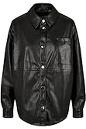 Urban classics Dames Dames Faux Leather Overshirt, , S
