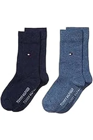 Tommy Hilfiger Uniseks basic kindersokken, set van 2, jeans, 23-26, , 23/26 EU