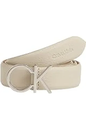 Calvin Klein Dames Ck Logo Riem 3.0 Pebble, Stoney Beige, 65, , 65
