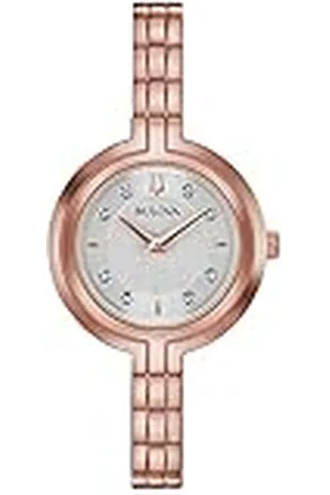 BULOVA Vrouwen analoog quartz horloge met roestvrij stalen band 97P145, , M, armband