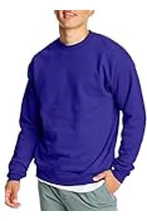 Hanes EcoSmart fleece sweatshirt, katoenblend trui, crewneck sweatshirt voor heren (1 of 2 stuks), , 1 stuk, XL
