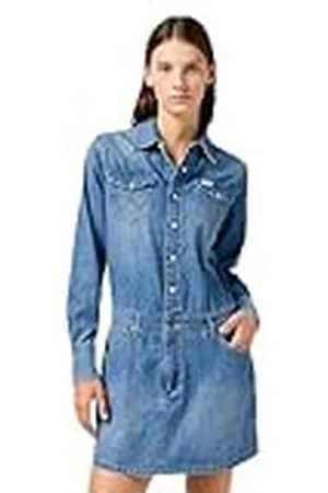 Wrangler LS Denim Dress, , XL