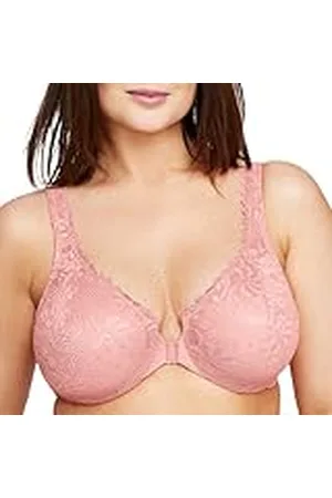 Glamorise Wonderwire Beha met kant, opening vooraan, #9245, , 80B