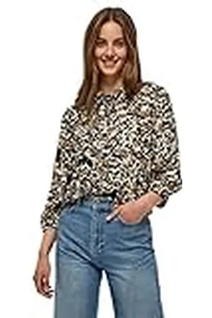 Minus Hennie Shirt voor dames, corn boter bloemenprint, 40