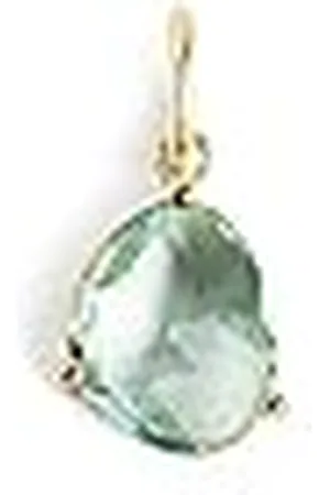 SINGULARU Birthstones Charm. Sterling Zilver 925 met 18Kt Goud Plating. Hanger met Gekleurde Stenen. Combineerbaar met Ketting. Sieraden voor Vrouwen. Aquamarijn
