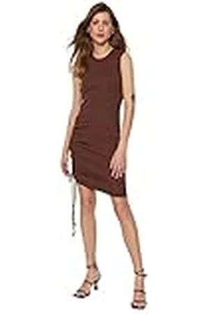 Trendyol Dames Bodycon Slim fit gebreide jurk, , S, , S