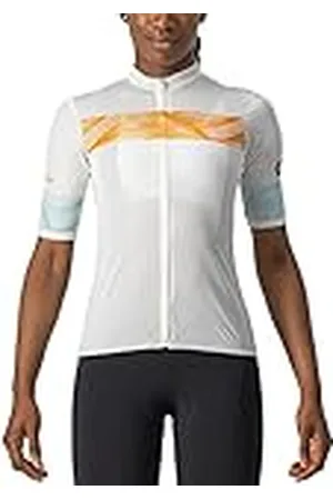 Castelli Fenice Jersey Sweatshirt voor dames, ivoor/pop-oranje-sky-licht, M EU, Ivoor/pop-oranje-sky-licht, M