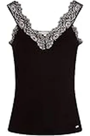 Morgan Tanktop, voor dames, brede bandjes met kant, DNINO, , TXS, ., XS