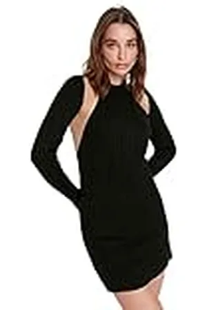 Trendyol Dames Mini Basic Slim Gebreide Jurk, , S