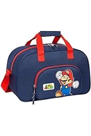 Safta Super Mario World Sporttas, rugzak, ideaal voor kinderen van verschillende leeftijden, comfortabel en veelzijdig, kwaliteit en duurzaamheid, 40 x 23 x 24 cm, marineblauw, , Standaard