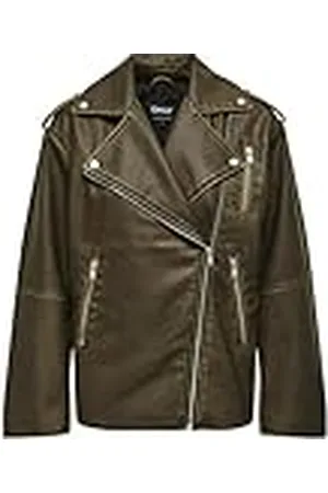 ONLY Dames Onlmontana Faux Leather Biker Cc OTW bikerjas, , S