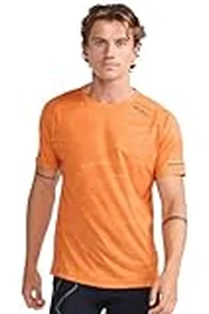 2XU Heren Light Speed Tee T-shirt, Spiraal/Black Reflective, XS, Spiraal/Black Reflective, XS