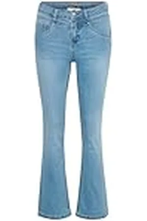 Cream Dames Jeans Bootcut Legs Volledige Length Slim Fit Regular Taille, , 30W