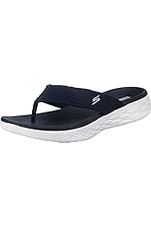 Skechers Onderweg 600 Zonnig dames Teenslipper, Nvy Blauw, 39 EU
