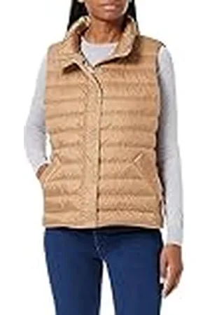 GANT Light Down Gilet vest voor dames, warme kaki, standaard, , XL