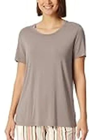 Schiesser Dames Slaapshirt Korte Mouw Modal-Mix Relax Pyjama Topje, , 36, , 36