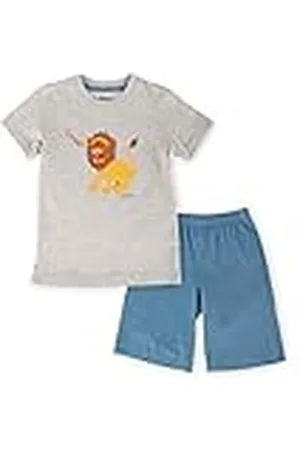 sigikid Tweedelige pyjama voor jongens en kinderen, biologisch katoen, zomer, nachtkleding, pyjamaset, , 128