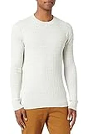 TOM TAILOR Uomini Gebreide trui met vlechtpatroon 1032290, , M