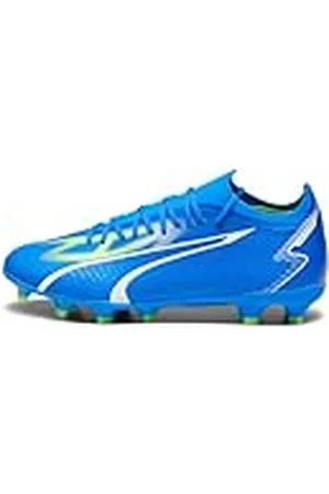 PUMA Unisex Ultra Match Fg/Ag voetbalschoen, Ultra Blue White Pro Groen, 45 EU