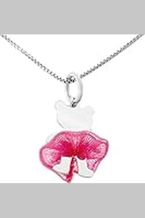 ORPHELIA Silver Bear Tutu halsketting en hanger 925 sterling