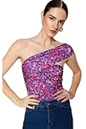 Trendyol Vrouwen Bloemen Gebreide Rompertje, , L, , L