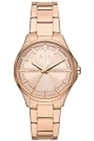 Armani Exchange Dames kwarts 3 wijzers horloge met armband LADY HAMPTON AX5264, , Eén maat, AX5264-AMZUK