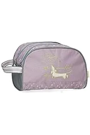 Enso Beautiful Day Toilettas, twee vakken, aanpasbaar, , 26 x 16 x 11 cm, polyester, , Eén maat, Toilettas met twee vakken aanpasbaar