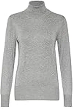 Kaffe Dames Dames Rollneck T-shirt Lange Mouwen Slim Fit Hip Length Rib Edges Pullover, , S