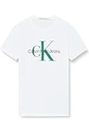 Calvin Klein Jeans Heren T-shirt met korte mouwen en ronde hals, , 5XL grote maten