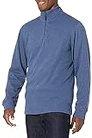 Amazon Quarter-Zip Franse Rib Sweater voor heren, ,3XL-4XL