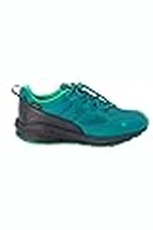 Jack Wolfskin Uniseks Unleash 4 Speed Texapore K Wandelschoen, donkerblauw/groen, 35 EU