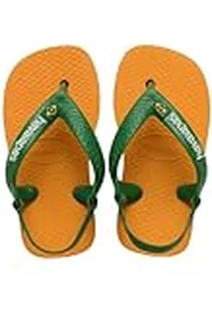 Havaianas Unisex Baby Brasil Logo Ii-slipper, oranje citrus, 3 UK-kind