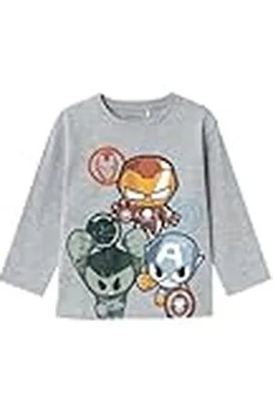 NAME IT Jongens Nmmanan Marvel Ls Nreg Top Mar shirt met lange mouwen, , 98