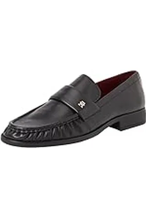 Tommy Hilfiger Dames Loafer Zachte Nappa Geplooide Teen Fw0fw08362 Casual Schoenen, , 40 EU