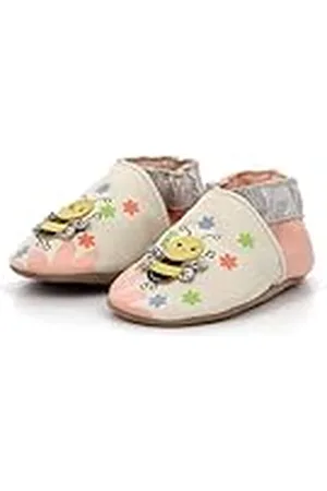 Robeez BEE CAREFULL, Babyschoenen, wit, roze, 25/26 EU, , 25/26 EU
