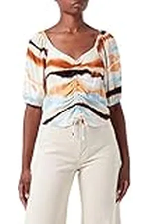 TOM TAILOR Dames Cropped Batik Blouse 1031335, , S