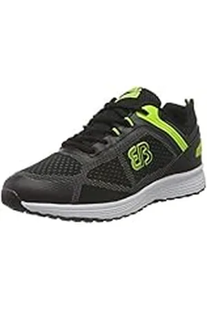 BRUTTING Project Sport Heren Hardloopschoenen, Zwart/limoen, 38 EU
