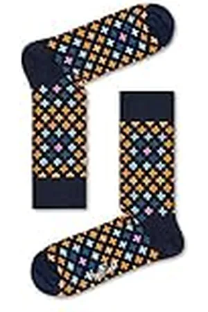 Happy Socks Happy Sock Damessokken Plus, blauw (blau 6001), 36-40, per stuk