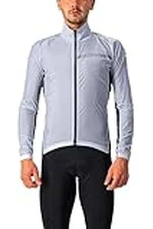 Castelli Squadra Stretch herenjas, winddichte ritssluiting shell met hoge kraag voor racefietsen en grindfietsen, fietsen, , XXL