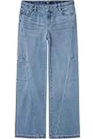 NAME IT Meisjes Nlfnaraizza DNM Lw Wide Pant Brede Jeans, , 176