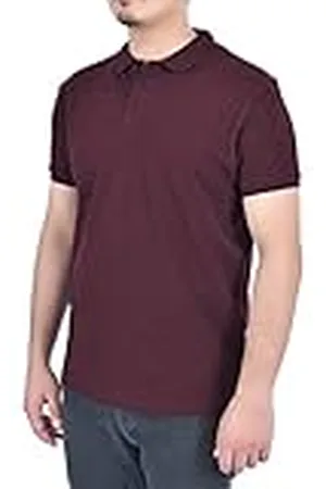 M17 Heren klassiek effen poloshirt korte mouwen katoenen T-shirt sport casual werk, , M