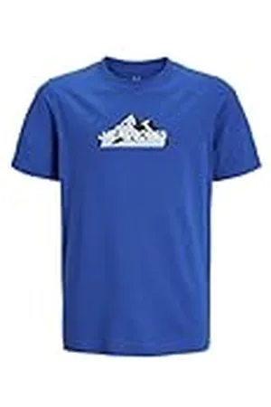 JACK & JONES Jcomountain Logo Tee Ss Crew Neck Sn Jnr T-shirt voor jongens, , 140