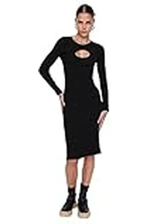 Trendyol Dames Midi Bodycone Regular Gebreide Jurk, , S