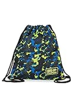 Coolpack Sprint Line Camo Mesh Yellow, sporttas met trekkoord, uniseks, kinderen, eenheidsmaat, Meerkleurig, Eén maat