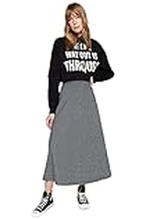 Trendyol Dames Dames Dames Ontwerp Maxi Wrapover A-lijn Geweven Rok, , M, , M
