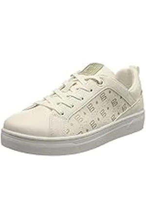 Bagatt Casual Elea veterschoenen voor dames, wit/goud, 40 EU, , 40 EU