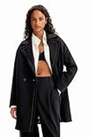Desigual Damesjas Stitch Woman Woven Overcoat, , S