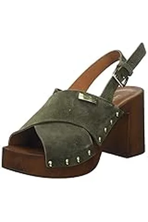 Les Tropéziennes par M Belarbi Tessy, sandalen voor dames, kaki, 38 EU, , 38 EU