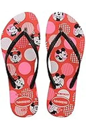Havaianas Damesslipper, Red Crush Black, 5 UK